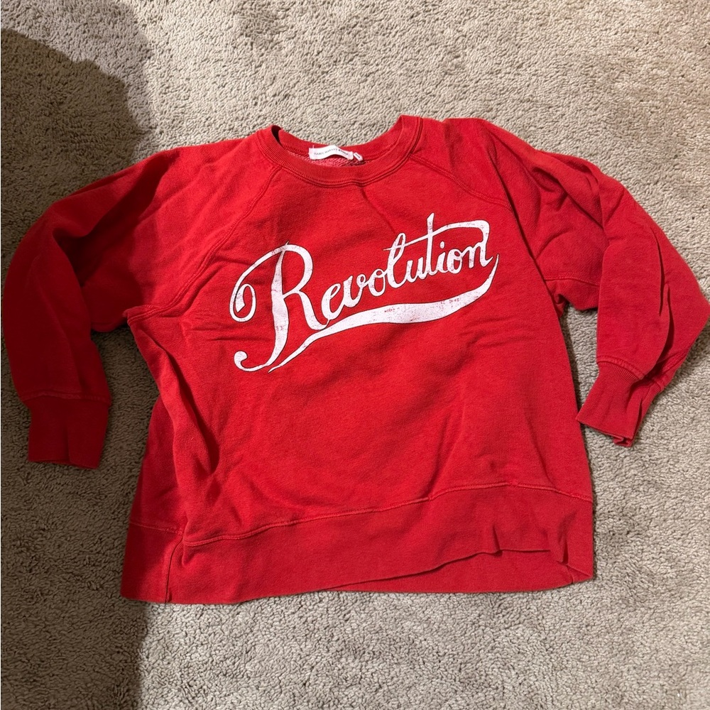 Isabel Marant Red Revolution Crewneck Sweatshirt - Picture 2 of 5